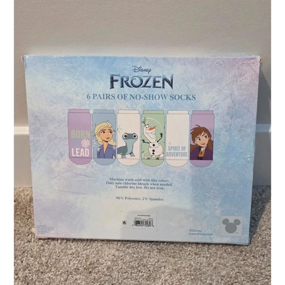 6 pairs no show frozen socks